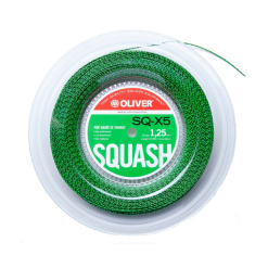 Oliver SQ-X5 1.25 Black/Green Squash String  Strung Set