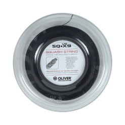 Oliver SQ.X9 1.25 Black Squash String  Strung Set