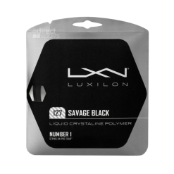 Luxilon Savage Black 1.27 Tennis String  Strung Set